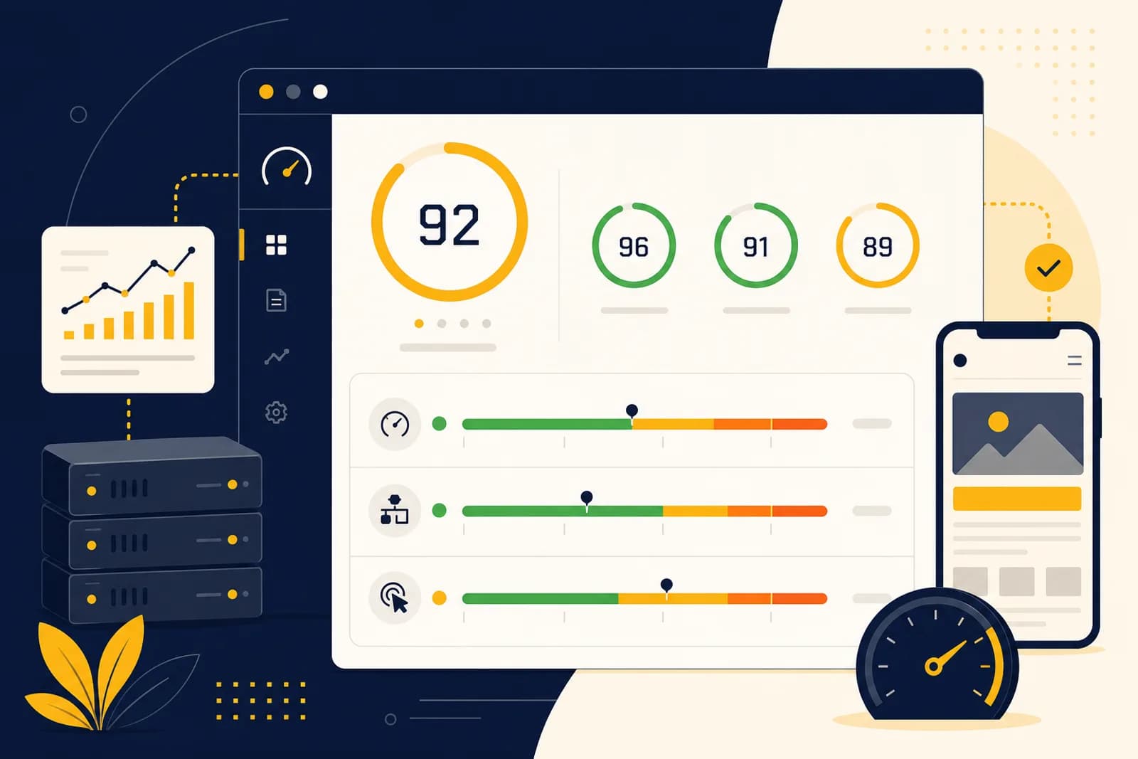 ممیزی PageSpeed و Core Web Vitals برای افزایش سرعت سایت وردپرس